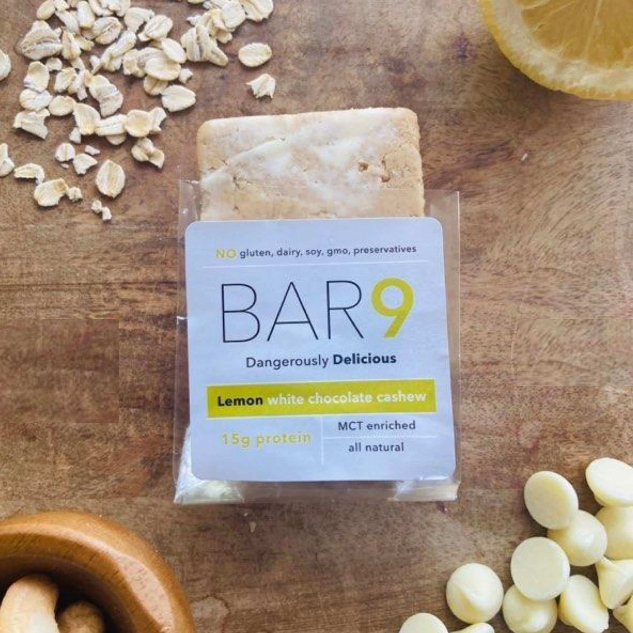Lemon White Chocolate Cashew - 12 Bars
